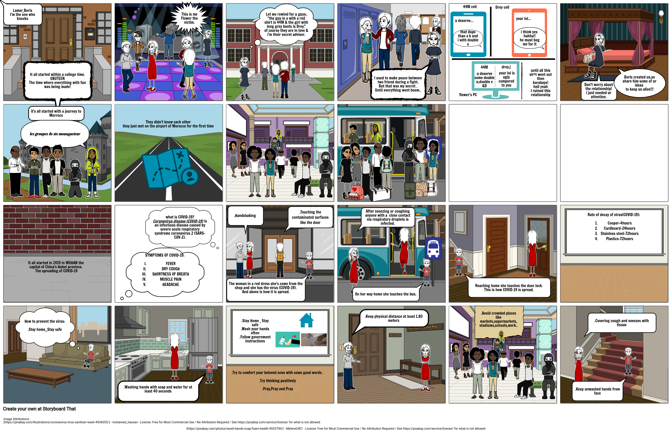 a love story Storyboard by lamarb