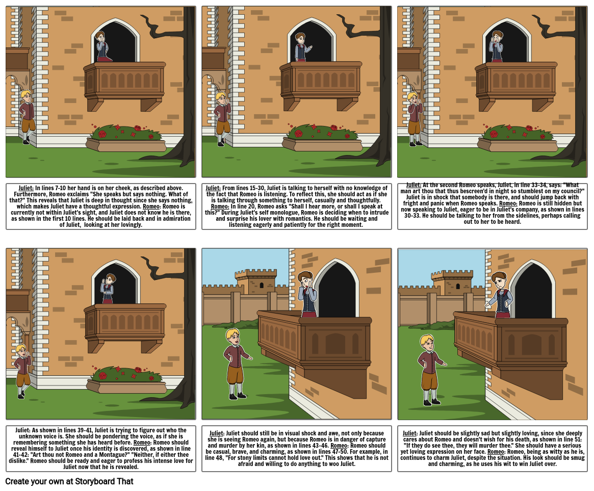 Romeo And Juliet Storyboard Storyboard By Lance411 1113