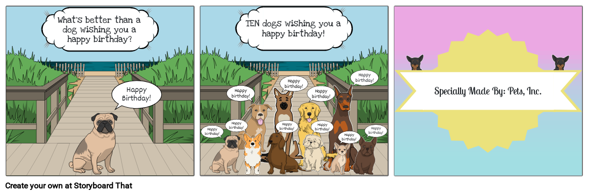 Birthday card Storyboard by lauren