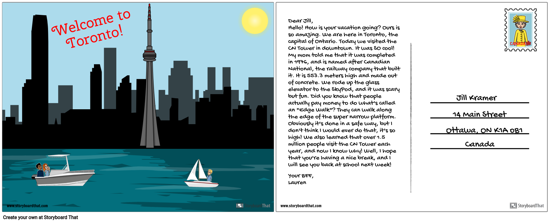 ontario-postcard-storyboard-por-lauren