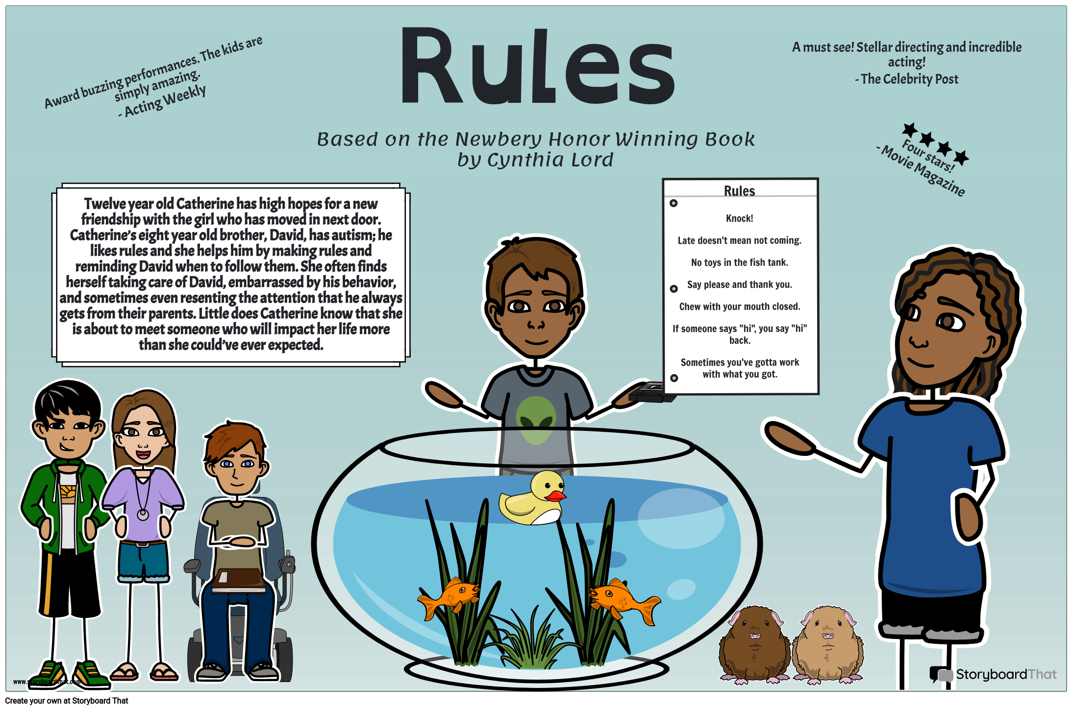 Rules Movie Poster Storyboard by lauren