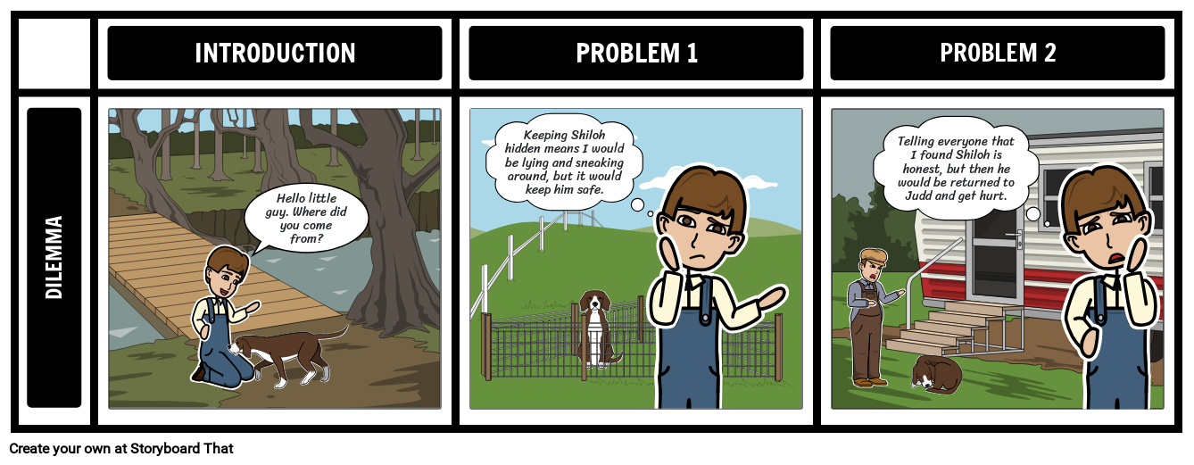 Shiloh Dilemma Storyboard by lauren