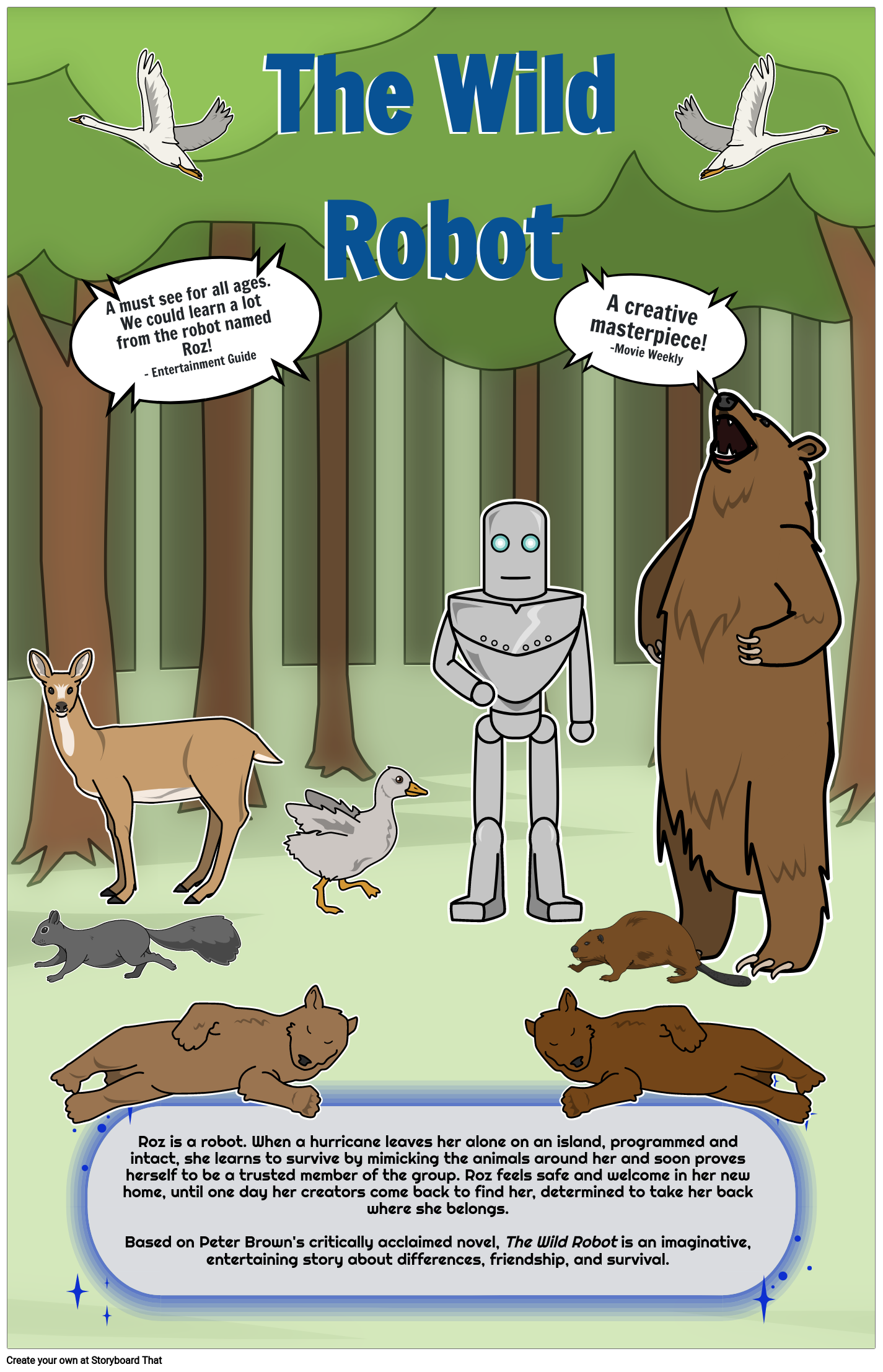 the-wild-robot-movie-poster-storyboard-by-lauren