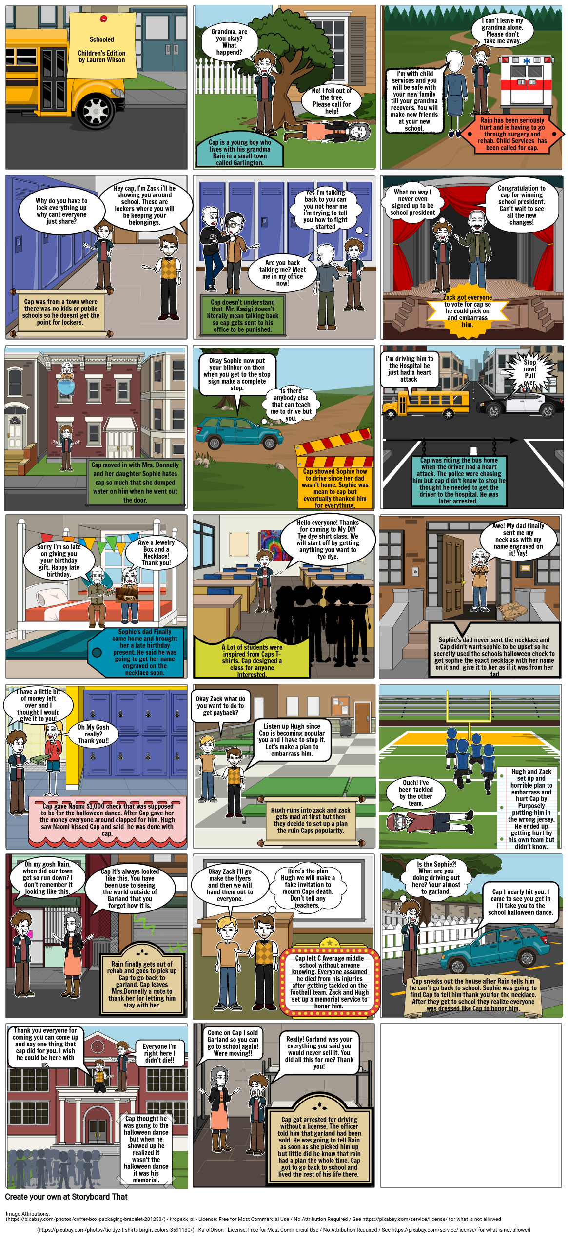 English Story Book Storyboard By Laurenashleywilson