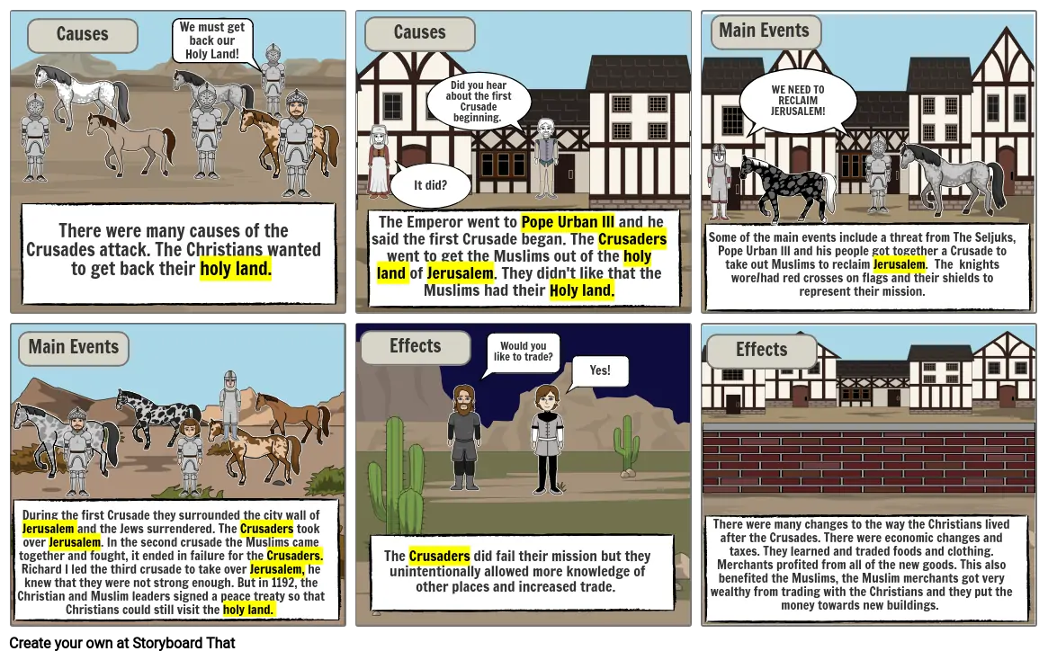 Crusades Comic Strip