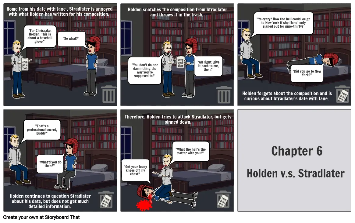 Chapter 6- Holden v.s. Stradlater