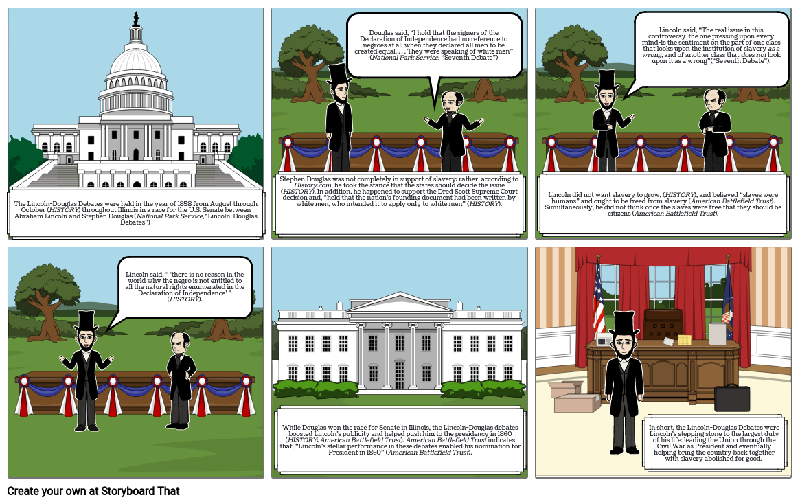 U.S. History Project 3 - Lincoln-Douglas Debates