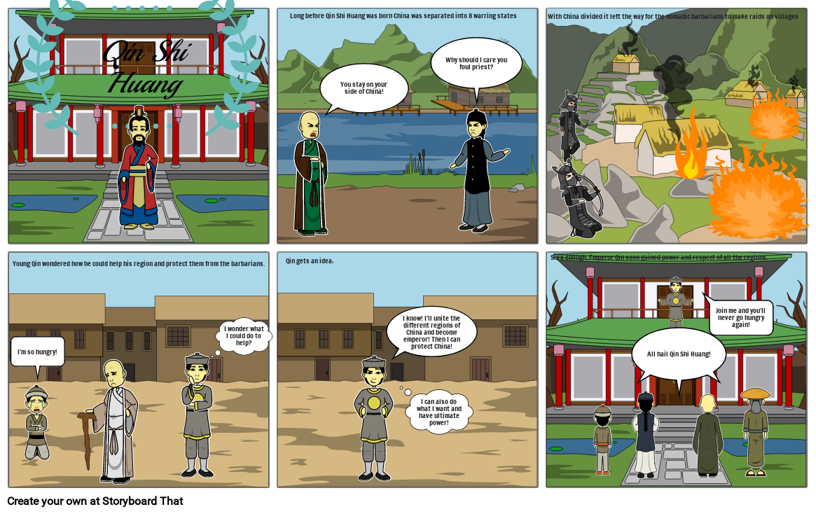 Qin Shi Huang Comic Storyboard by leburc