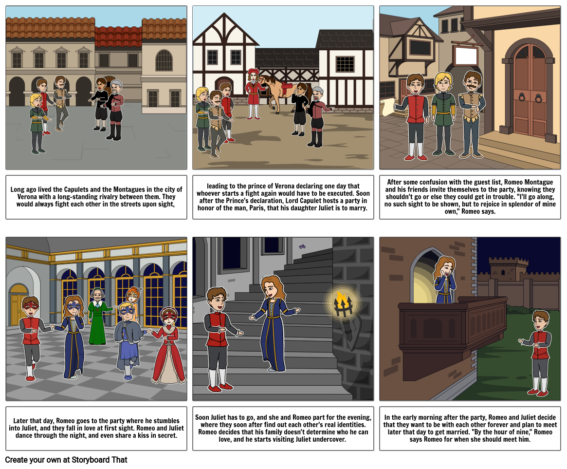 Romeo and Juliet (Pt. 1) Storyboard by lema5330