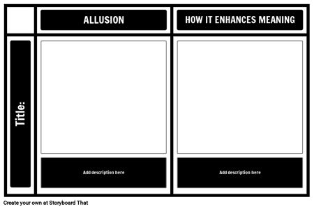 Allusion Template Simple