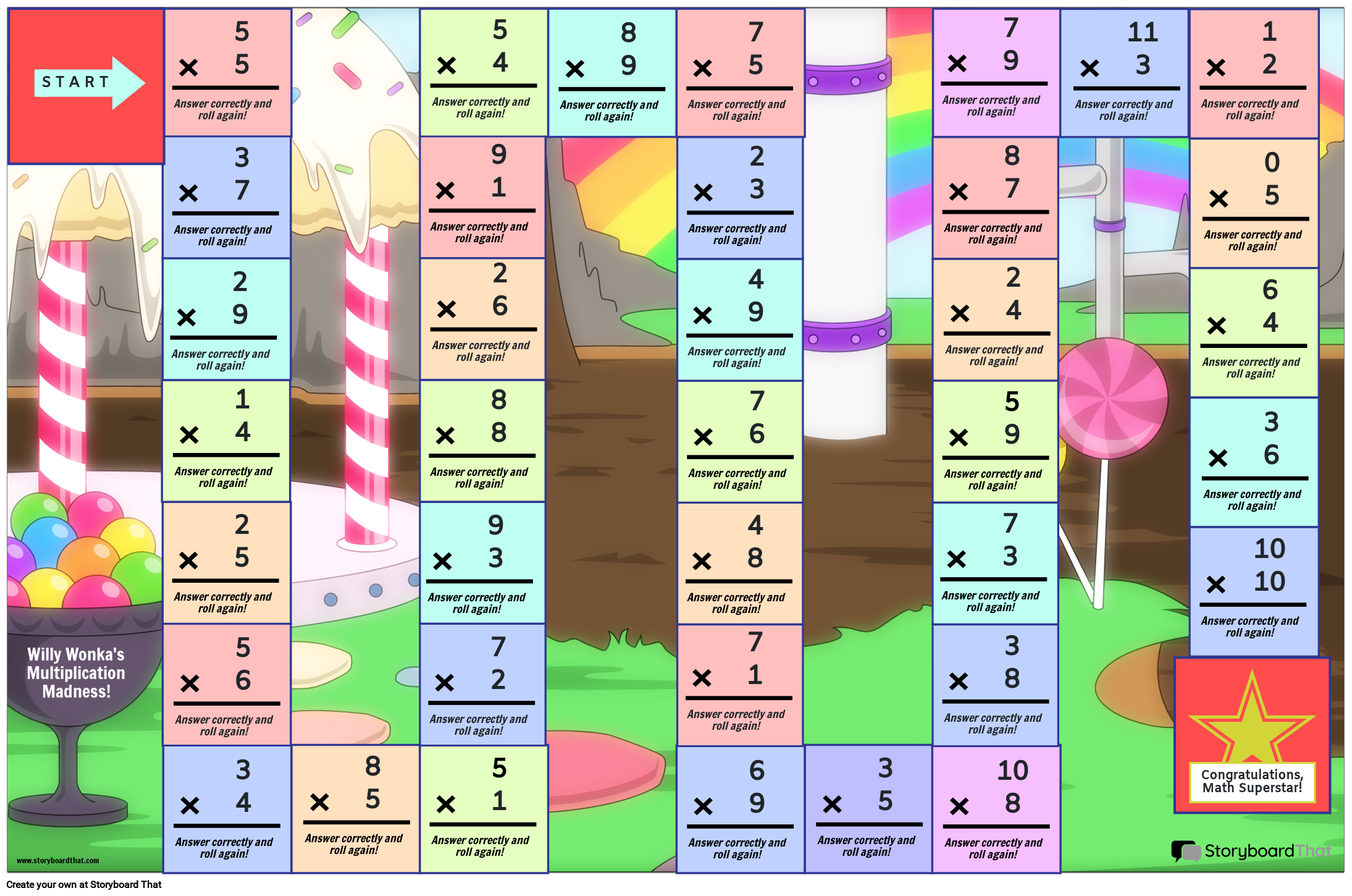 Board Game Example Elementary Storyboard By Liane