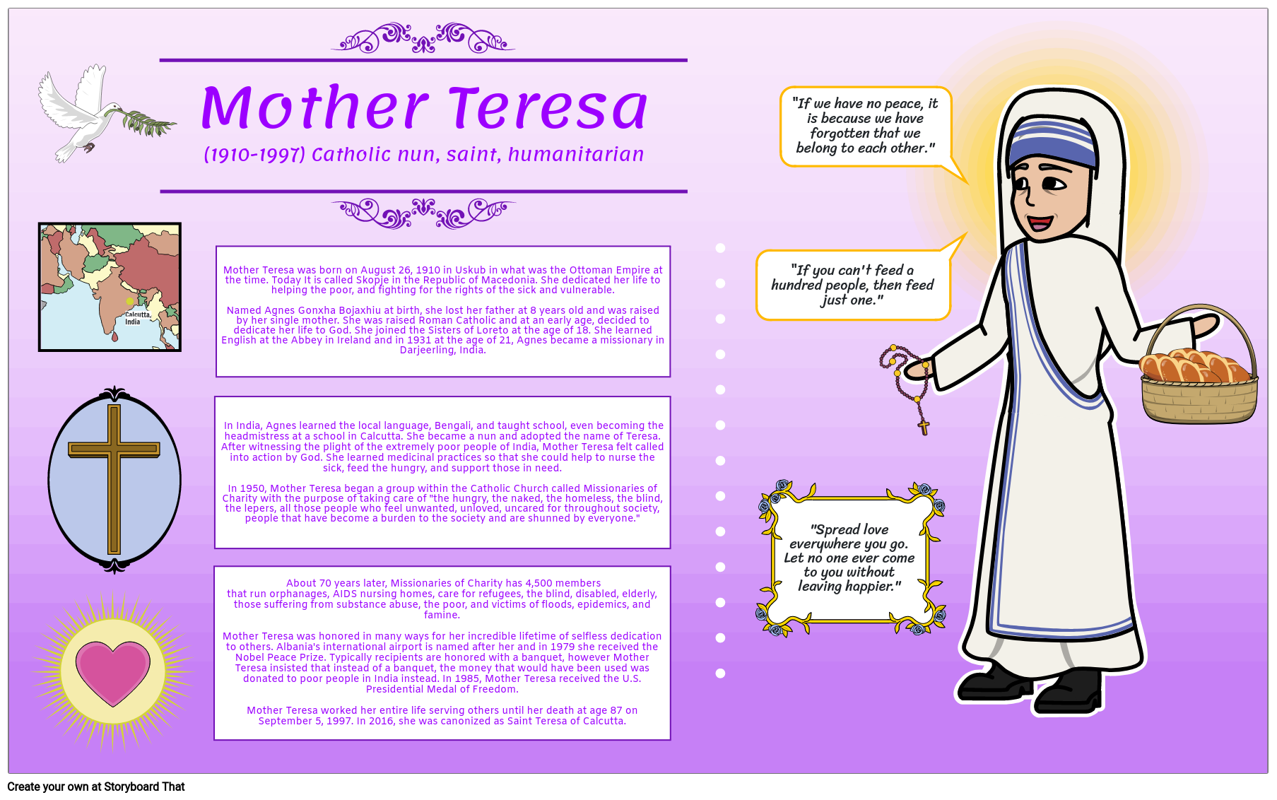 christianity-biography-of-mother-teresa-storyboard