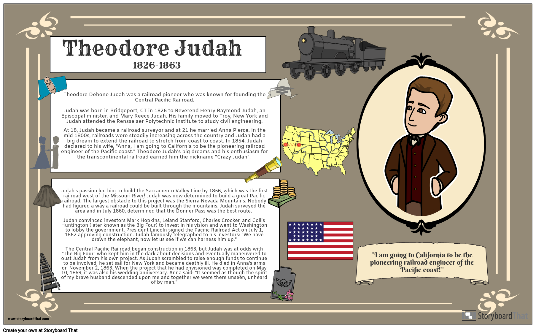 transcontinental-railroad-biography-poster-storyboard