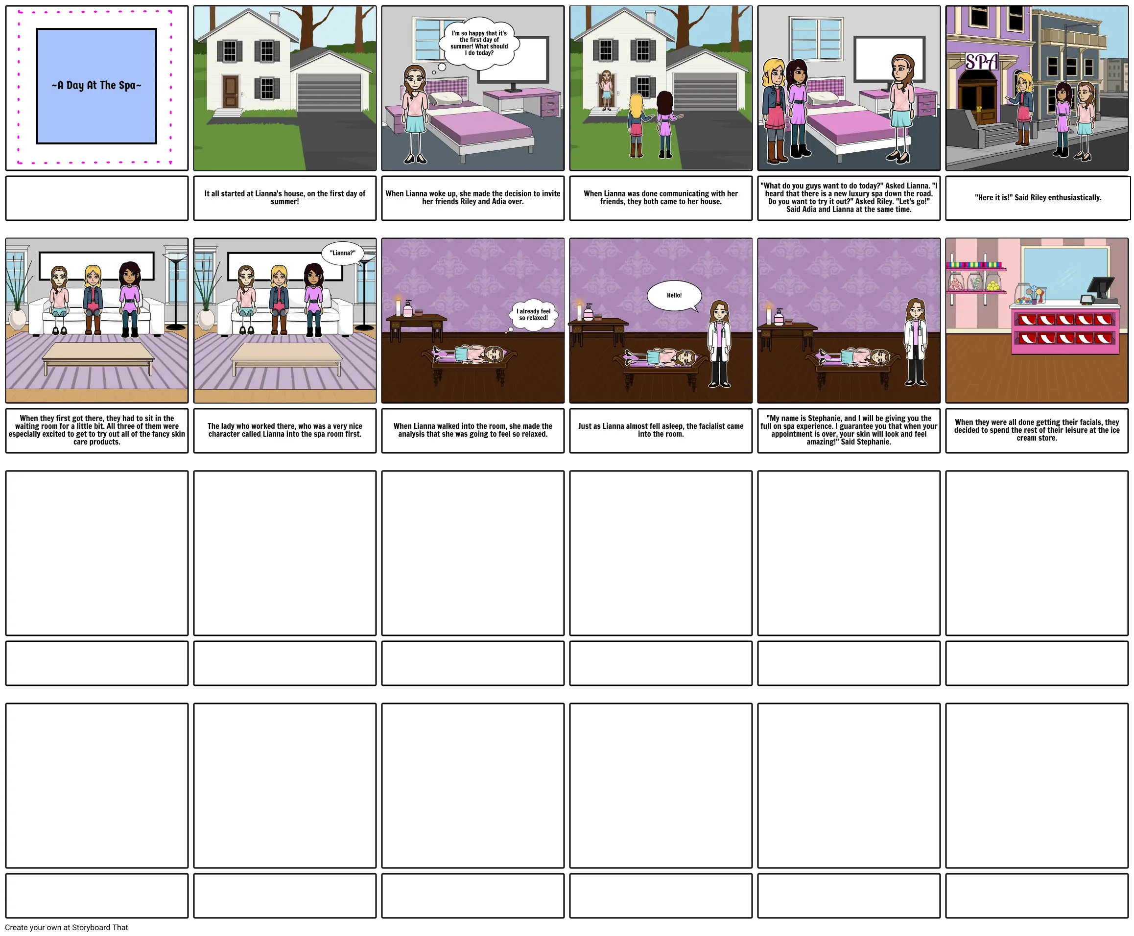 Comic Strip Storyboard por liannalamanna