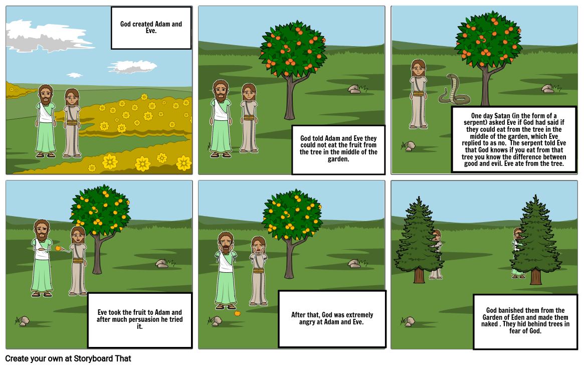 Adam and Eve: The Original Sin Storyboard by libskhan786