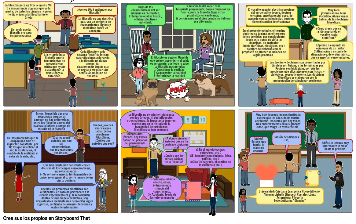 Adiccion Molde Tratamiento Historieta de la filosofia Storyboard by lisbeth68327