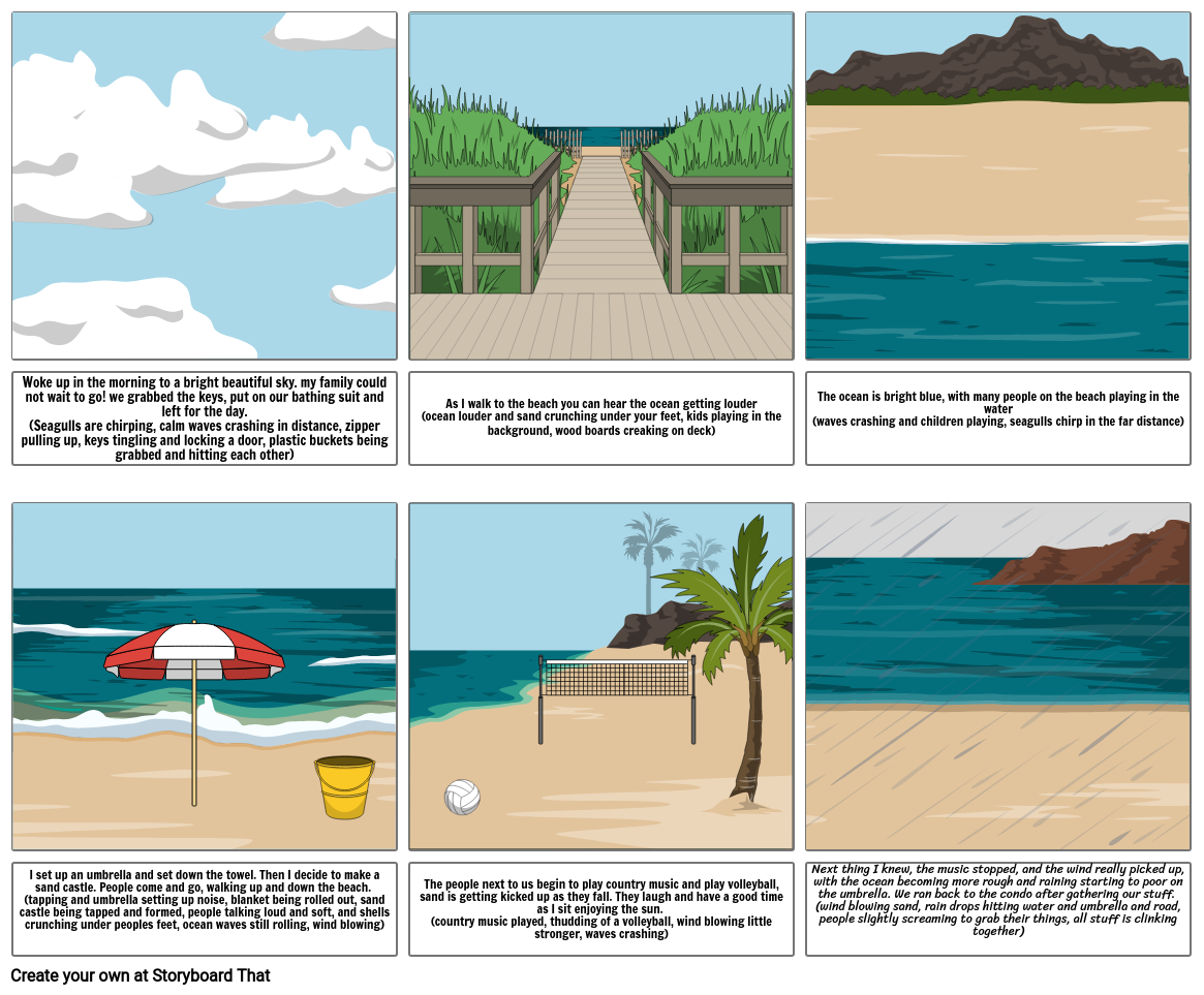 Audio storybook project Storyboard by llach24