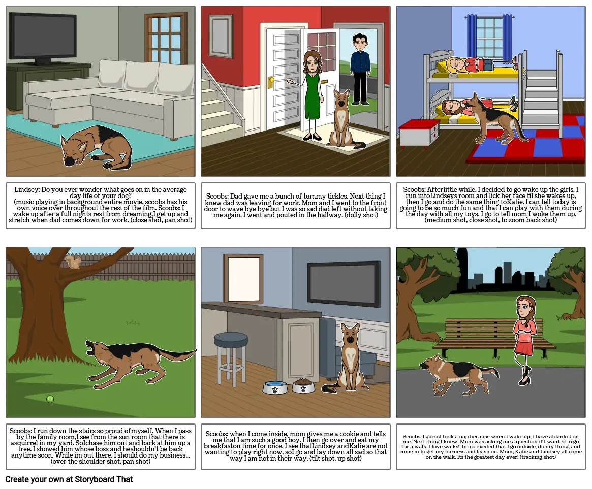 Visual storyboard- scoobs view