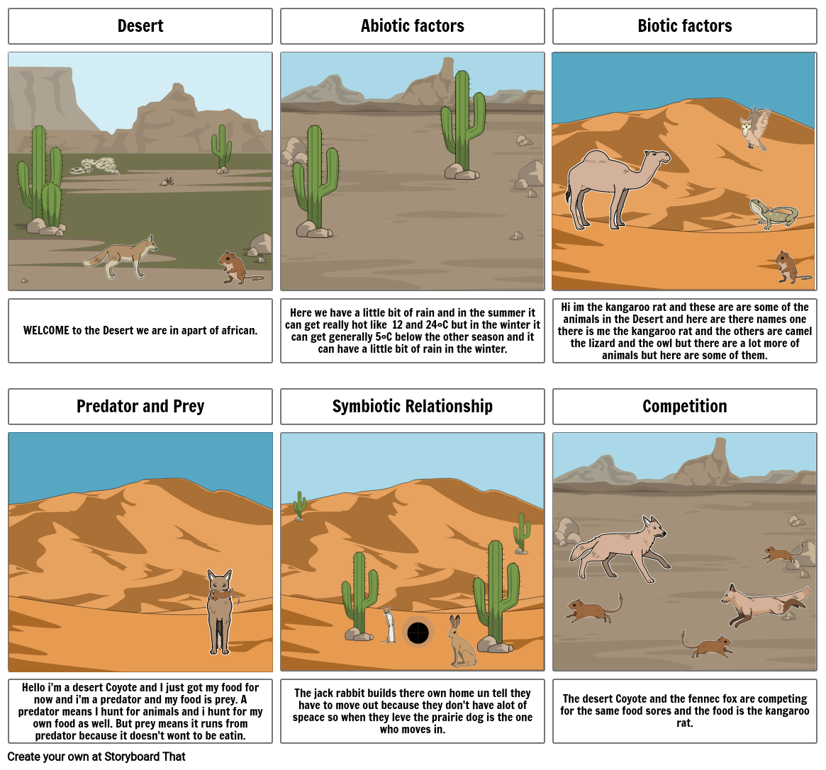 desert Storyboard by logan15420