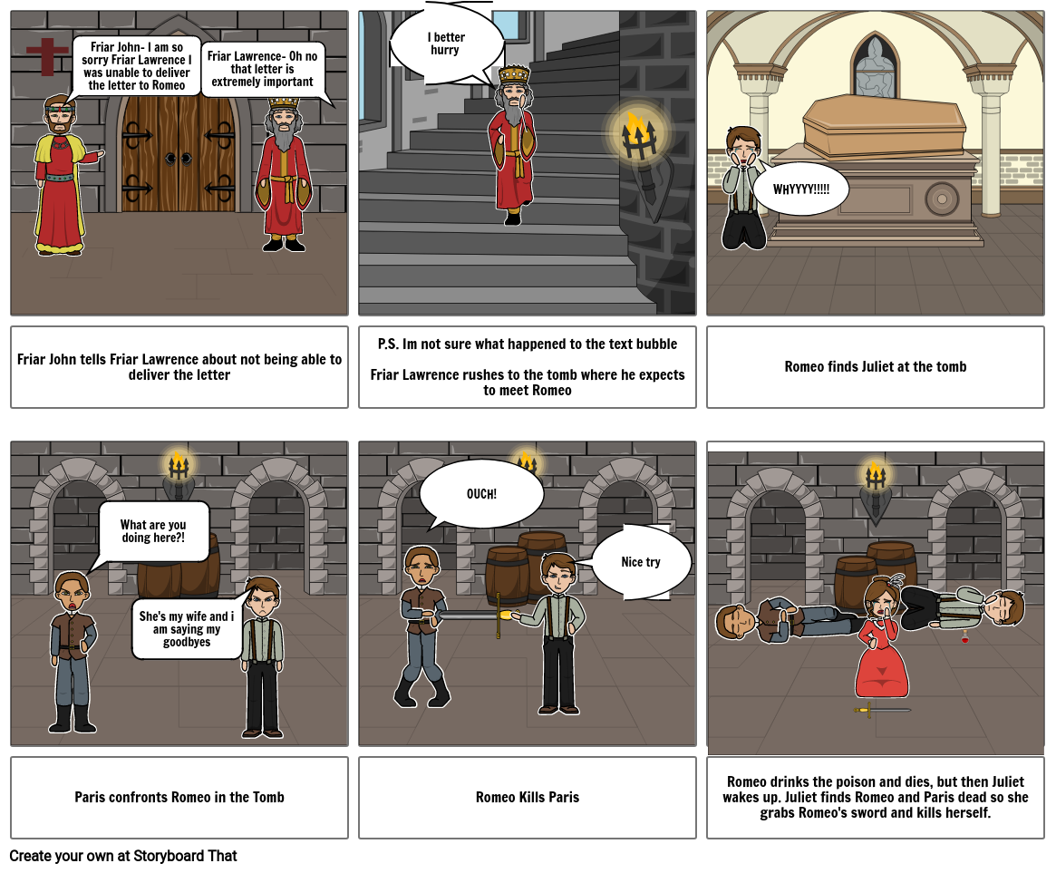 Romeo and Juliet Storyboard by logandoran427