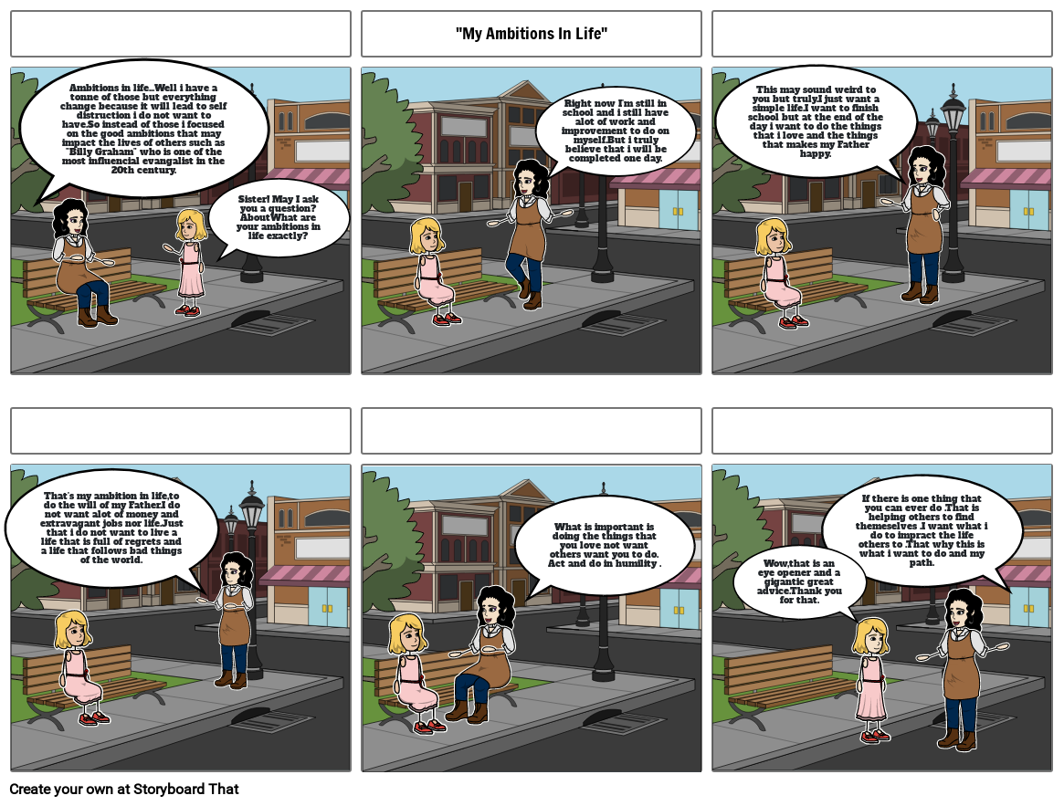 My Ambitions in Life