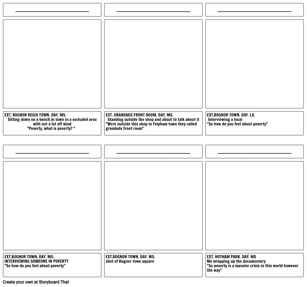 story board pre document