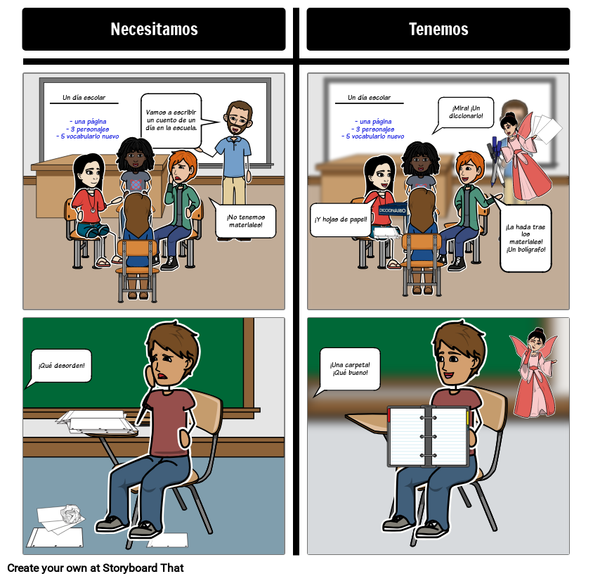 Classroom Materials Vocabulary Storyboard by lourdesfernandez