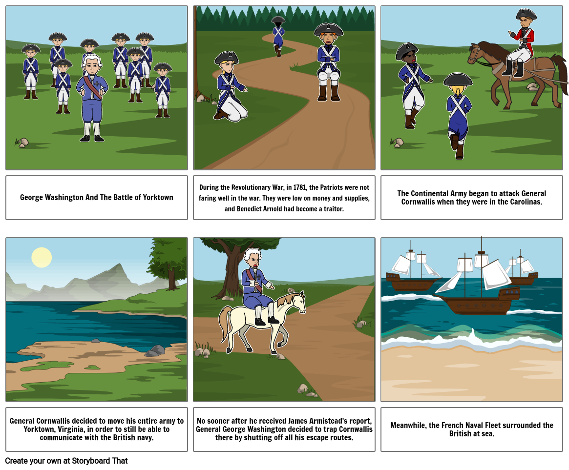 The Battle of Yorktown Storyboard Przez lp819