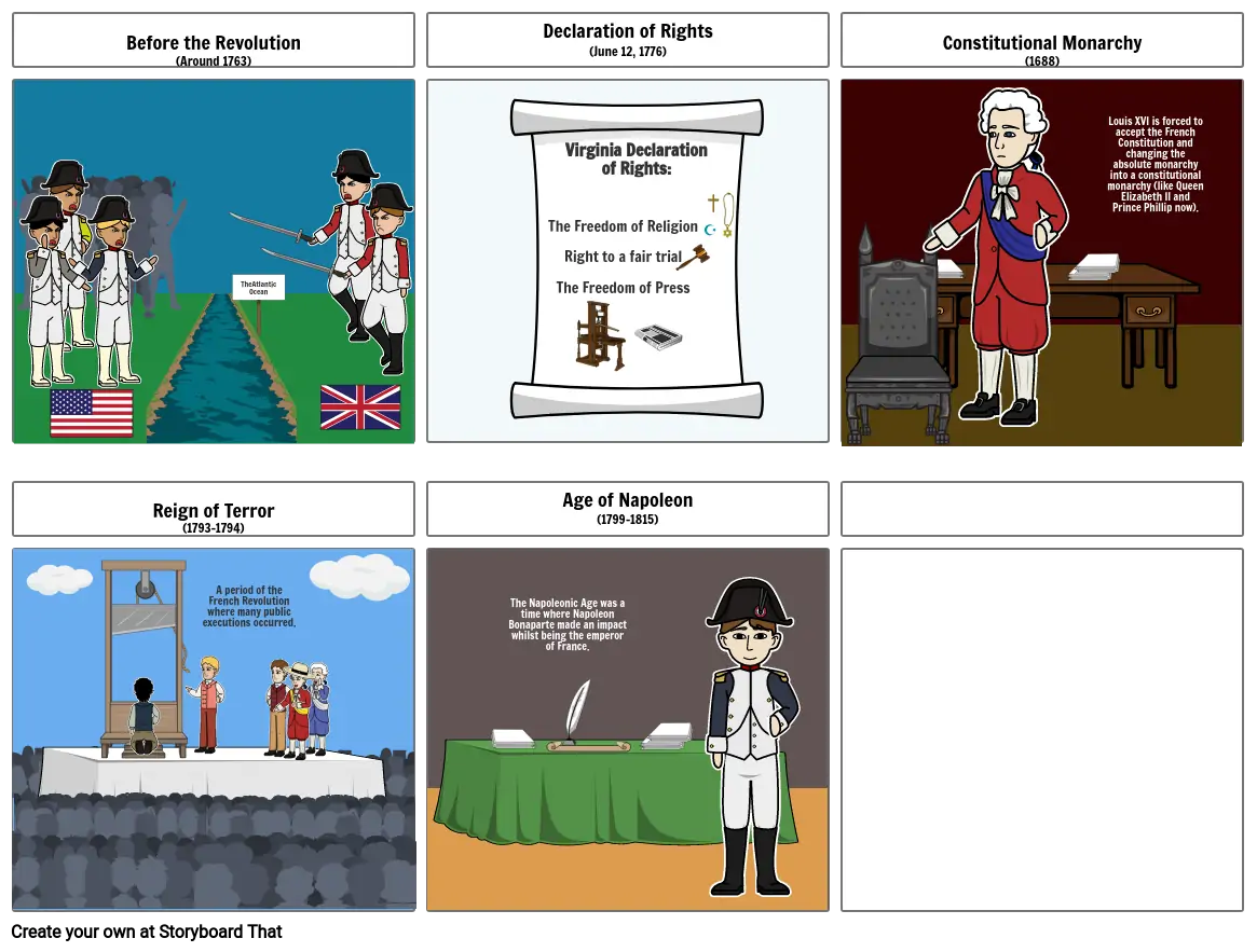 French Revolution Comic Strip