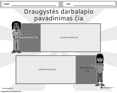 Draugiškas Peizažas Juodai Baltas 3