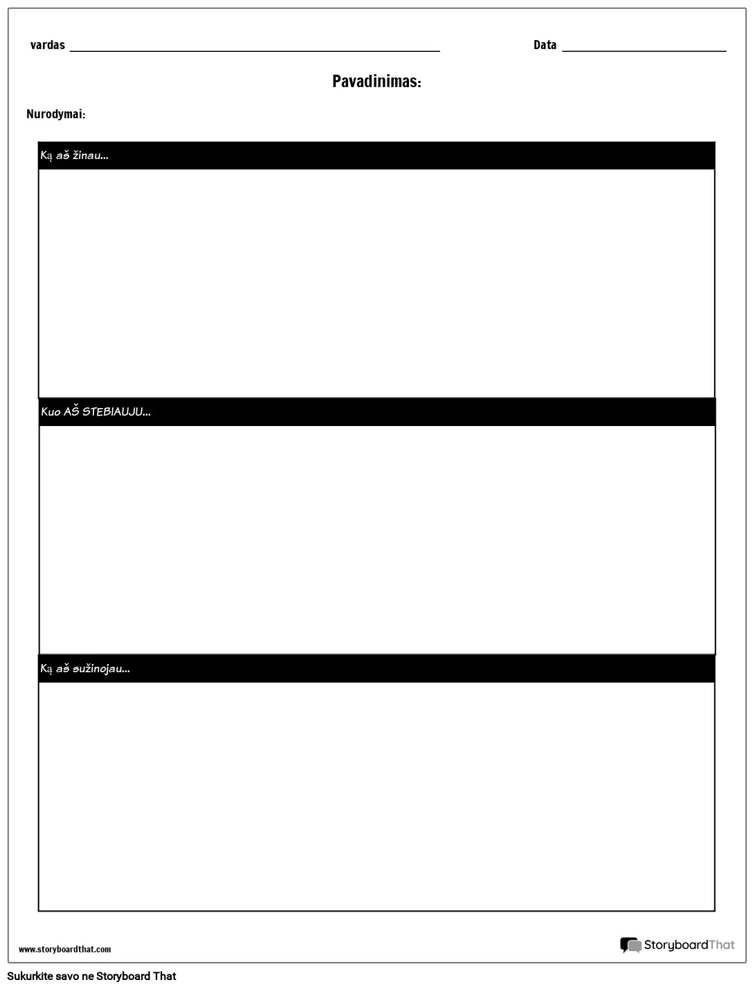 KWL Diagrama – Juostos