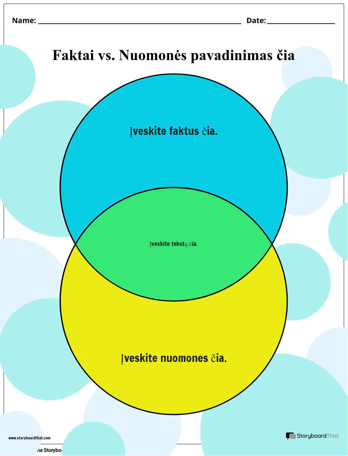 Naujas Puslapio Kūrimo Fakto Ir Nuomonės Šablonas 2