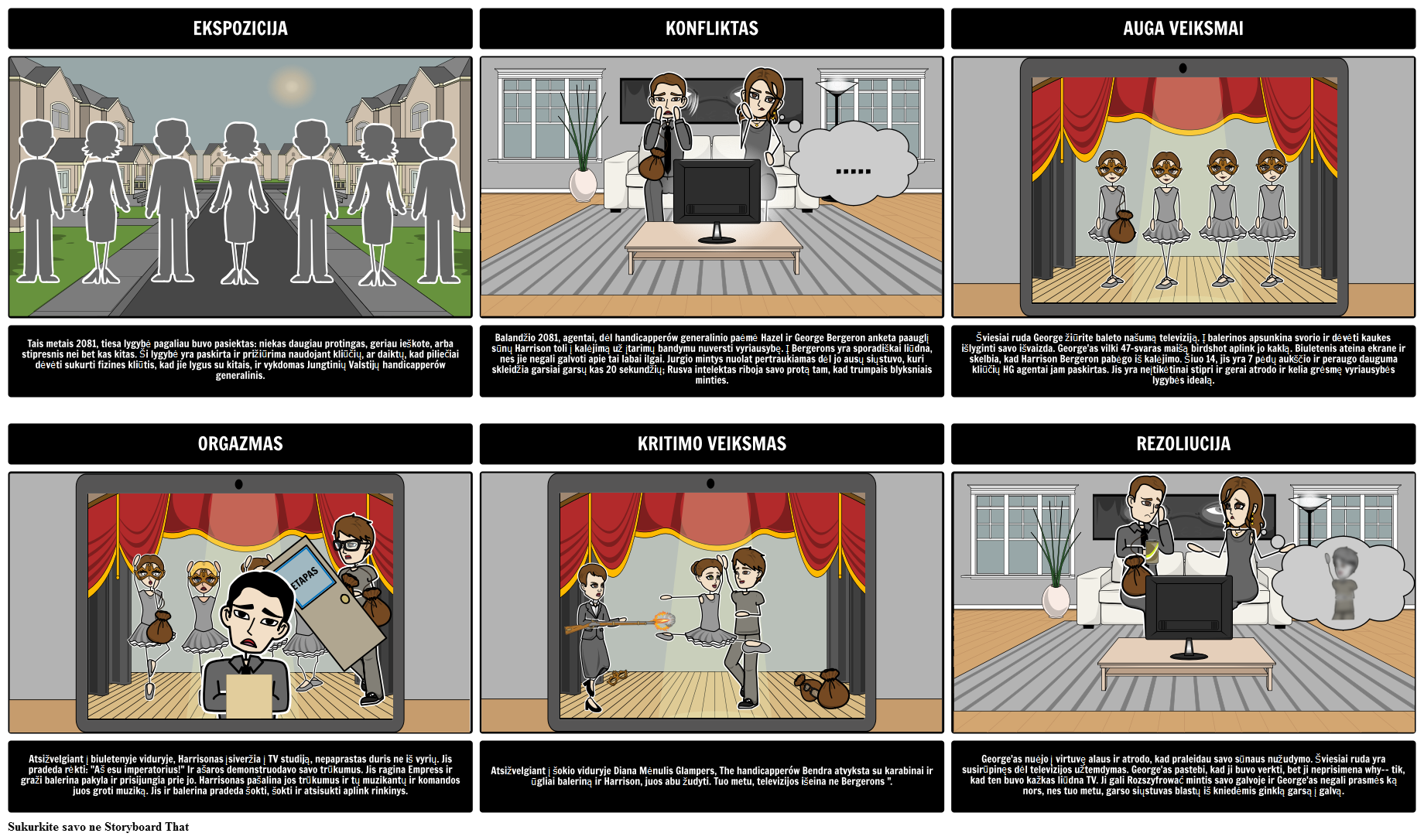 Sklypas Schema Harrison Bergeron Storyboard Por Lt examples