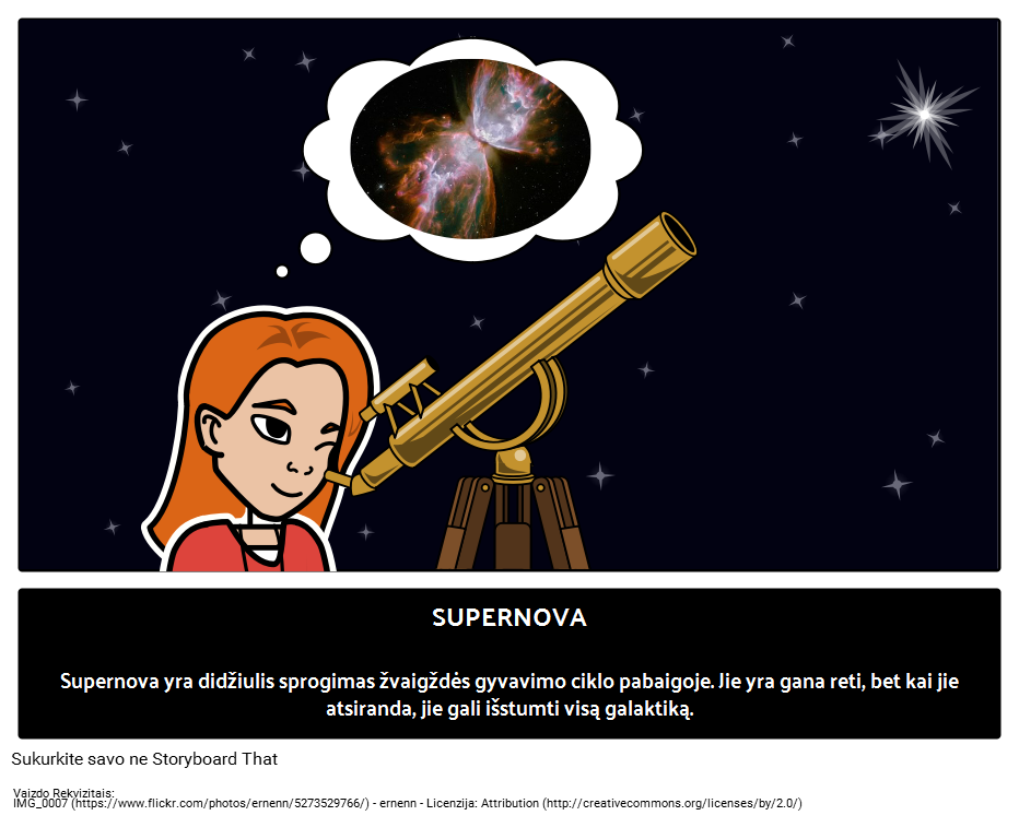 Kas Yra Supernova? Storyboard Par Lt-examples