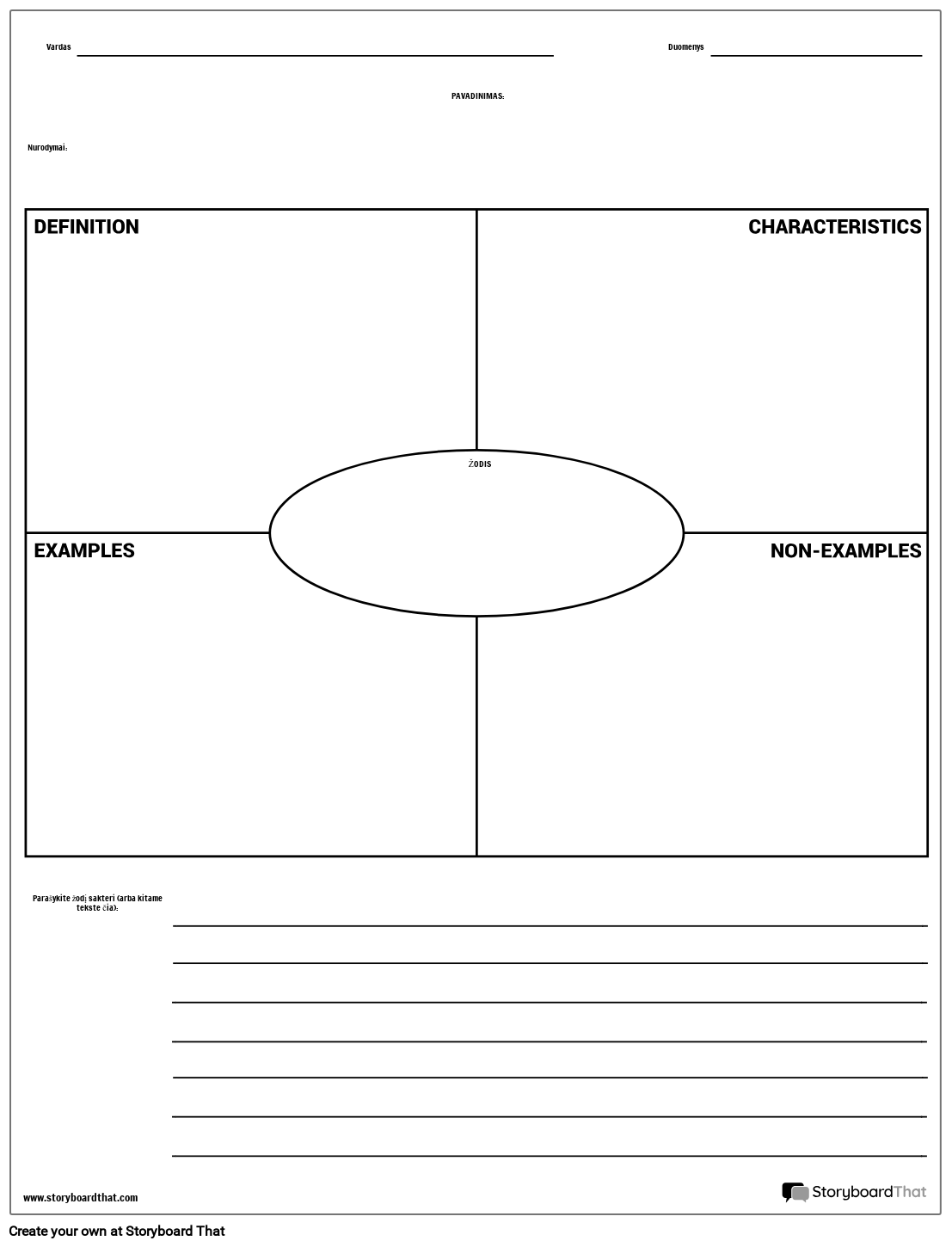 odynas Frayer Modelis Su Ra ymu Storyboard Par Lt examples odynas-frayer-modelis-su-ra-ymu-storyboard-par-lt-examples