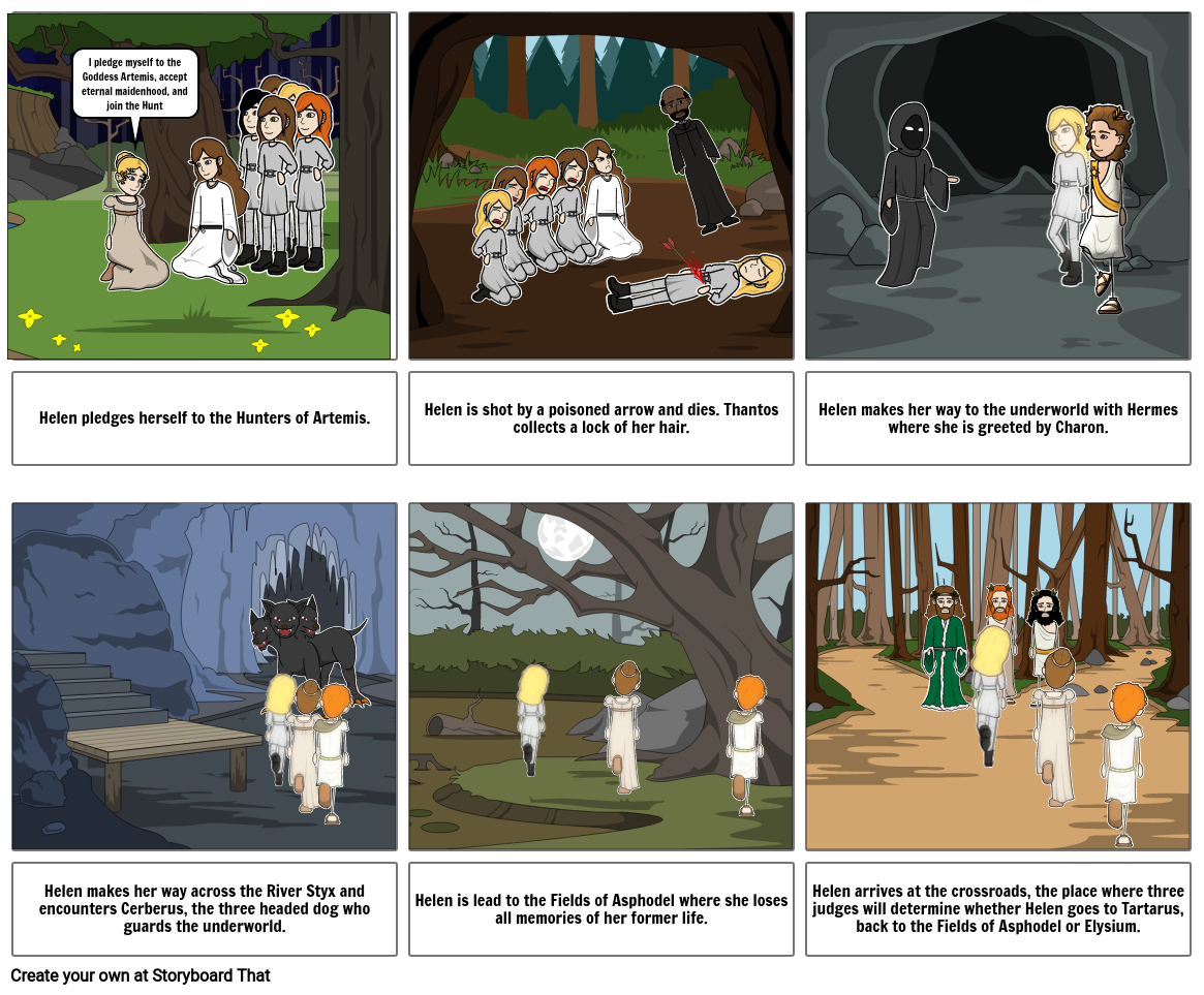 Greek Myths Storyboard by lucywilliamsonaus