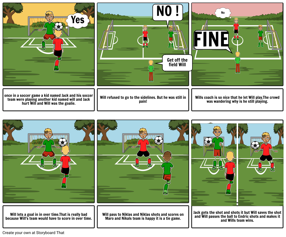 Soccer Storyboard by lukasnuxoll