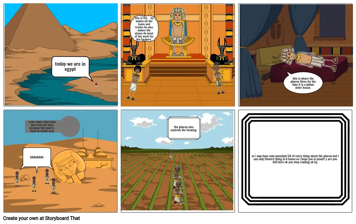 Ancient Egyptian Storyboard By Lukesnyder69