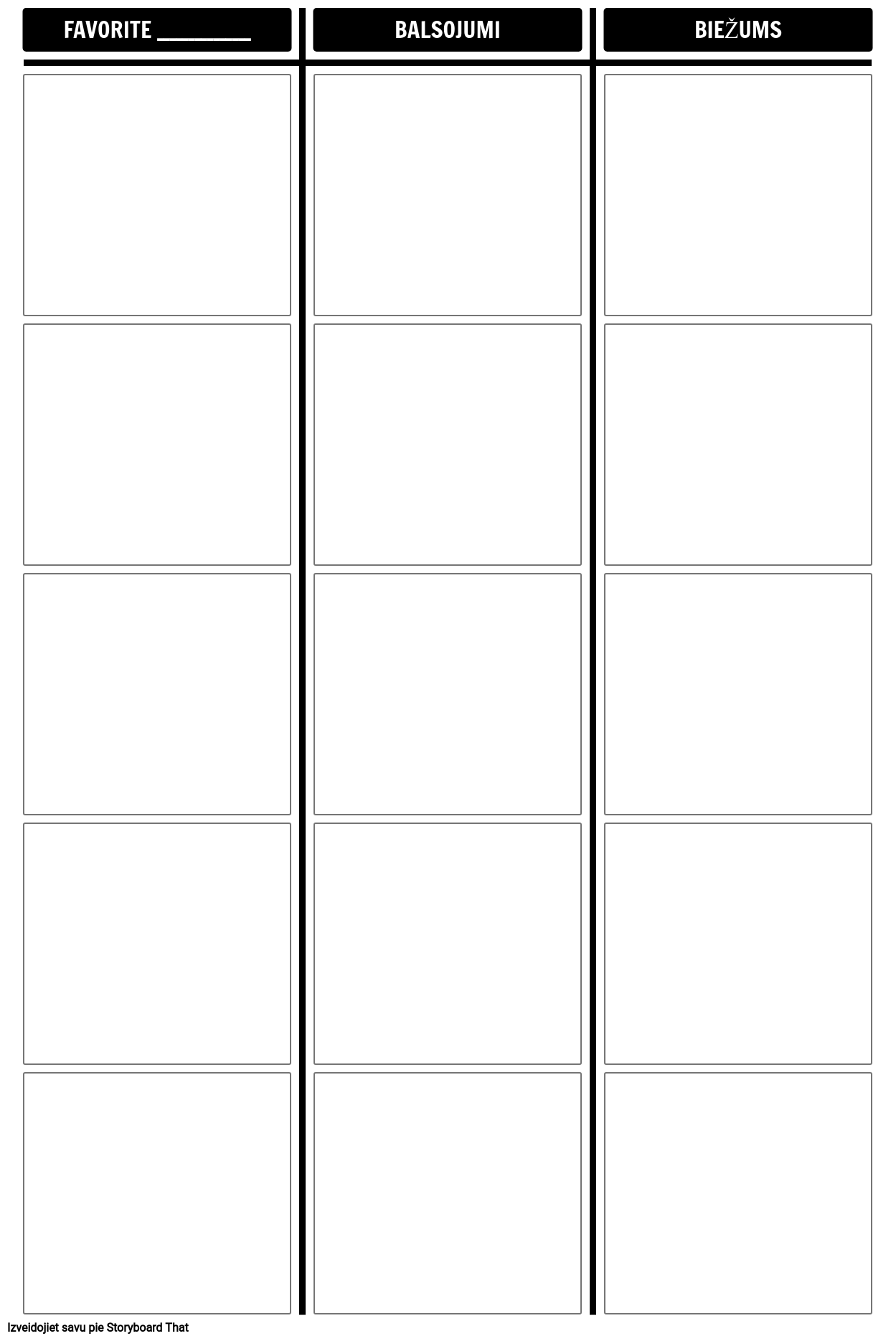 Frequency Tally Chart Template Storyboard by lv-examples