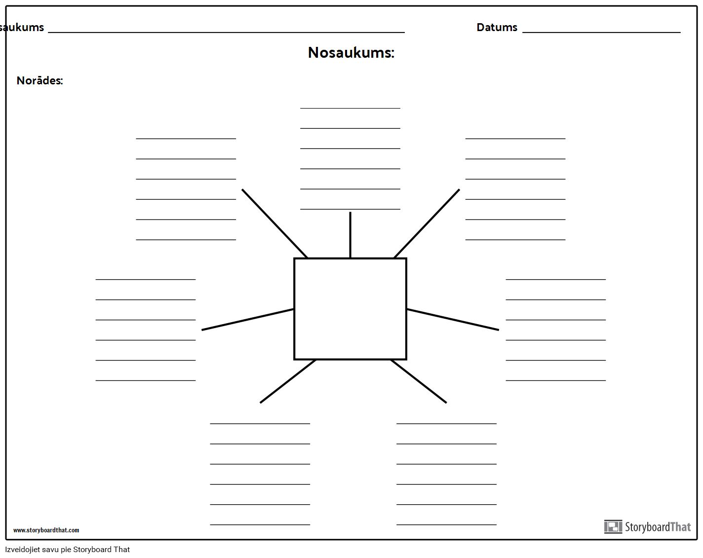 Spider Map ar līnijām Storyboard by lv examples