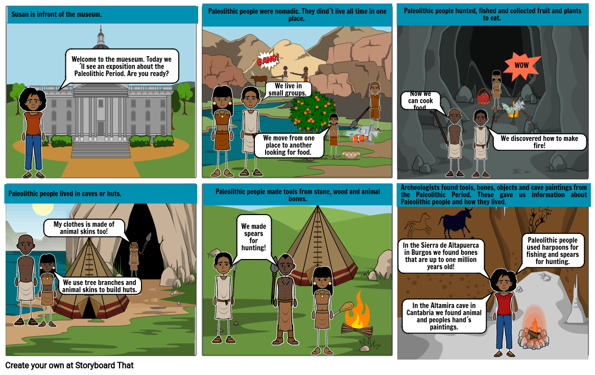 Comic Paleolithic Storyboard by maartasm1