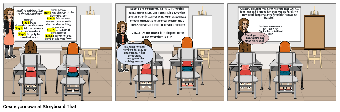 Adding And Subtracting Rational Numbers