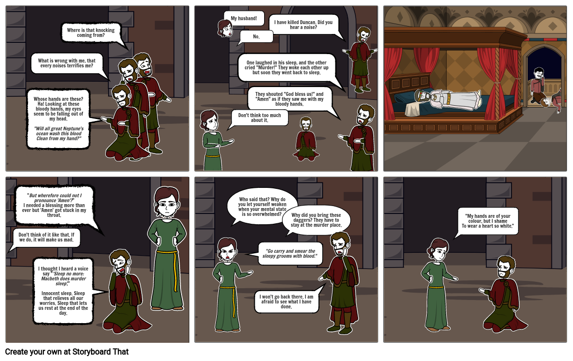 MacbethAct2Scene2 Storyboard by macbeth333