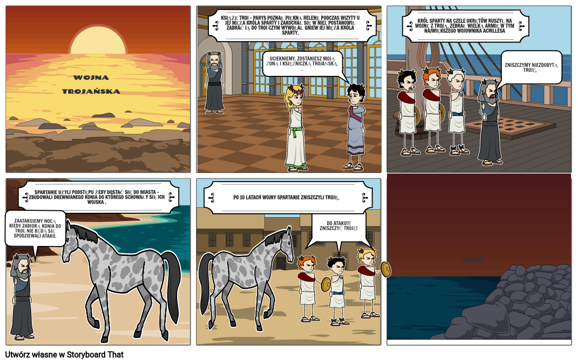 Wojna Trojańska Storyboard by maciekkop