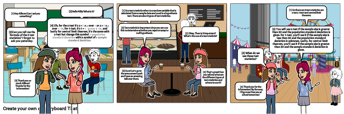 Test Statistics Storyboard by mae37505