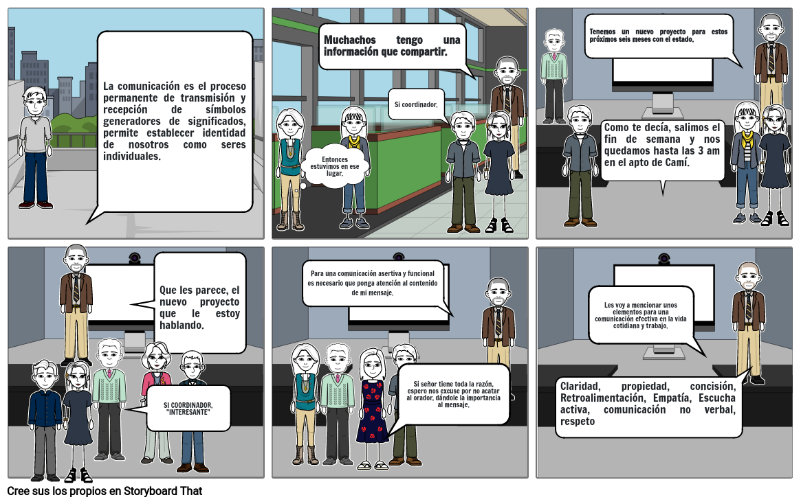 Protocolo competencias comunicativa DUMMIES Storyboard