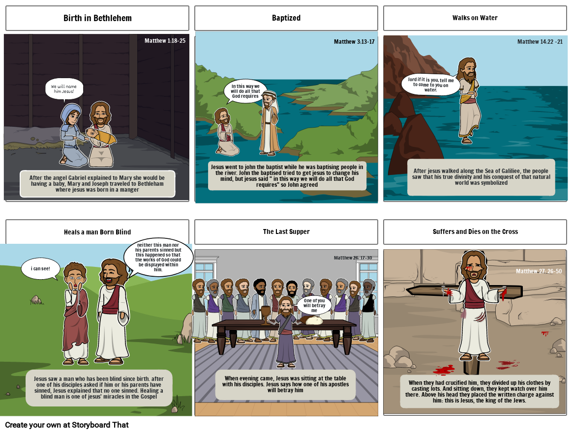 Jesus Story Board