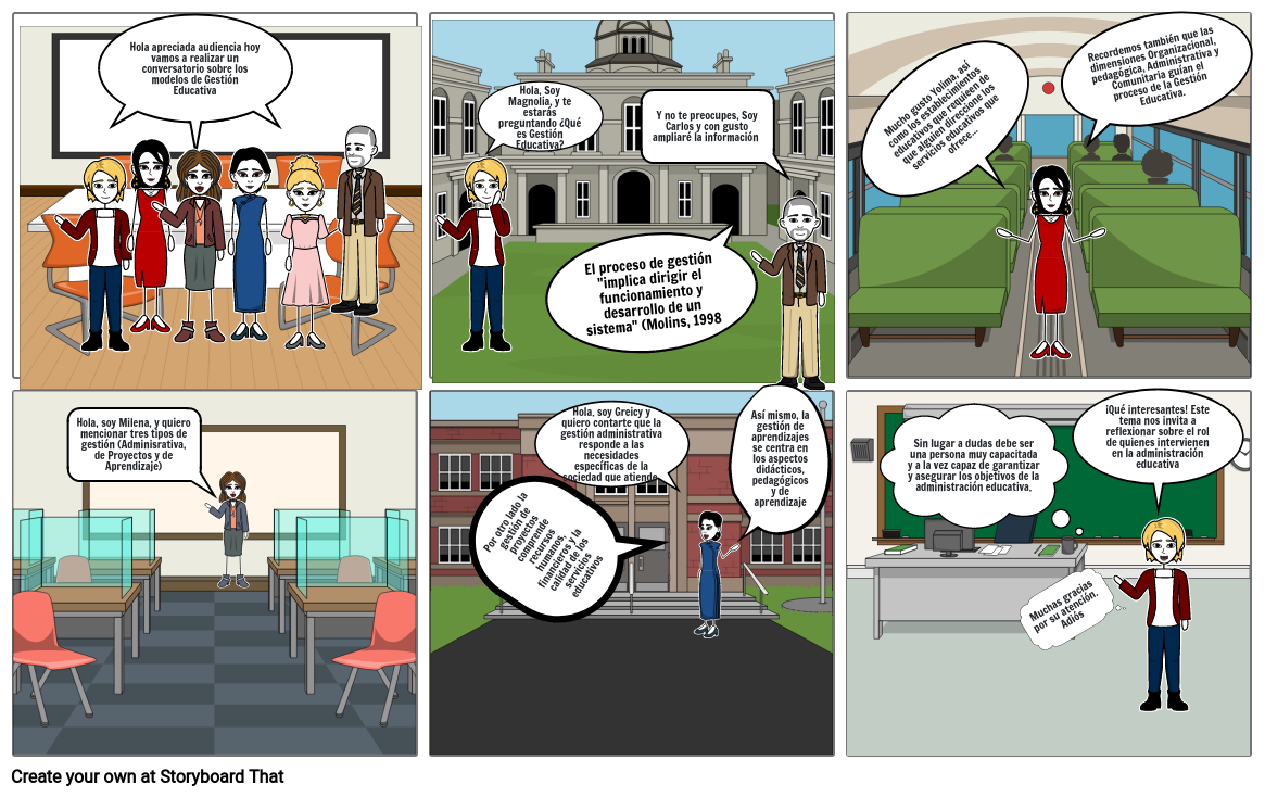 Historieta Gestion Educativa Cfs Storyboard By A645fb 7675