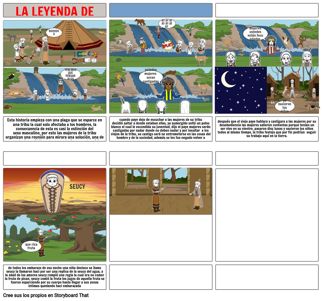 La Leyenda De Yurupari Storyboard By Maikel