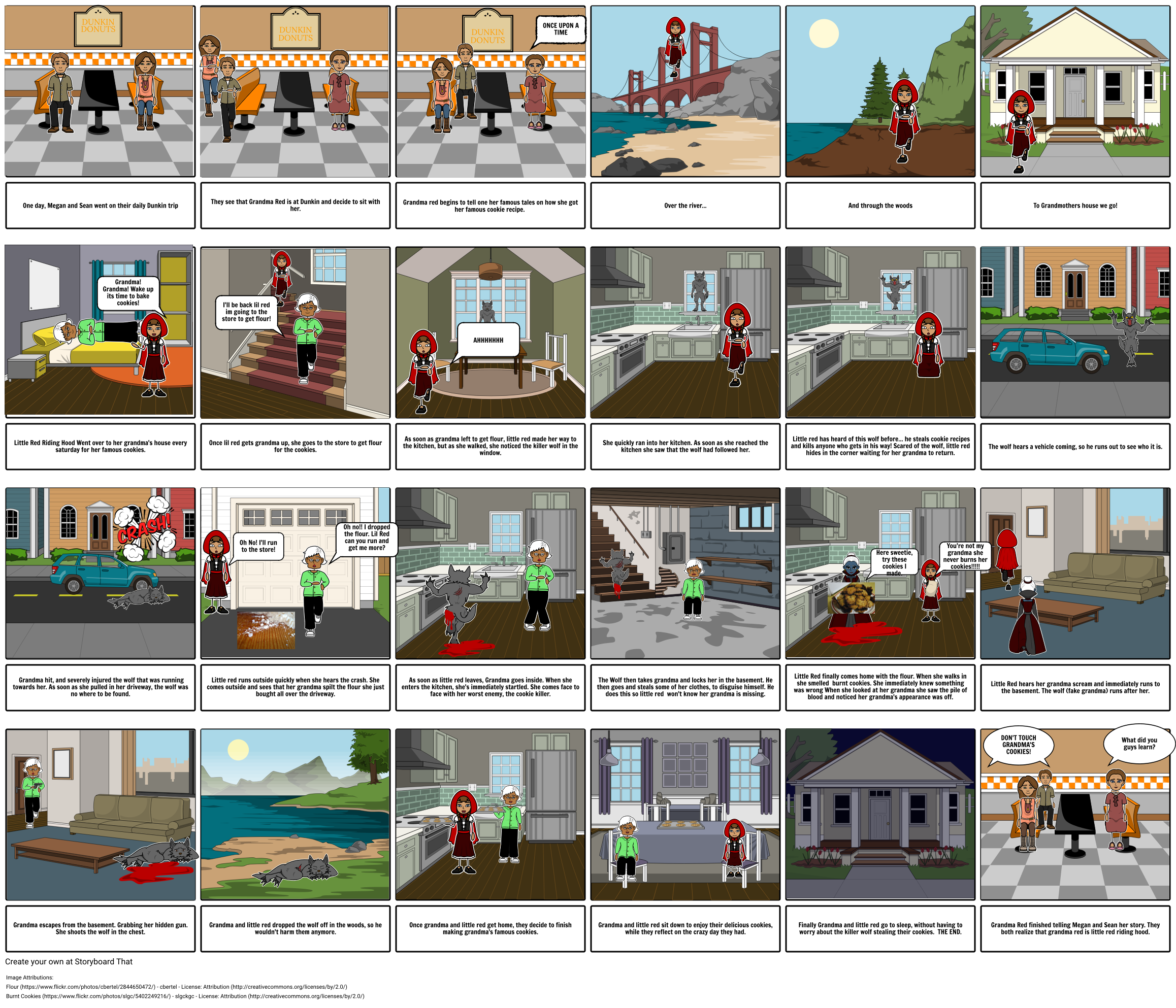 Little Red Riding Hood Storyboard By Makers18